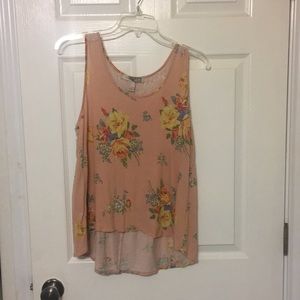Peach-colored Sleeveless Top